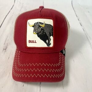 Goorin Bros The Farm The Bull Red/Tan Trucker Hat